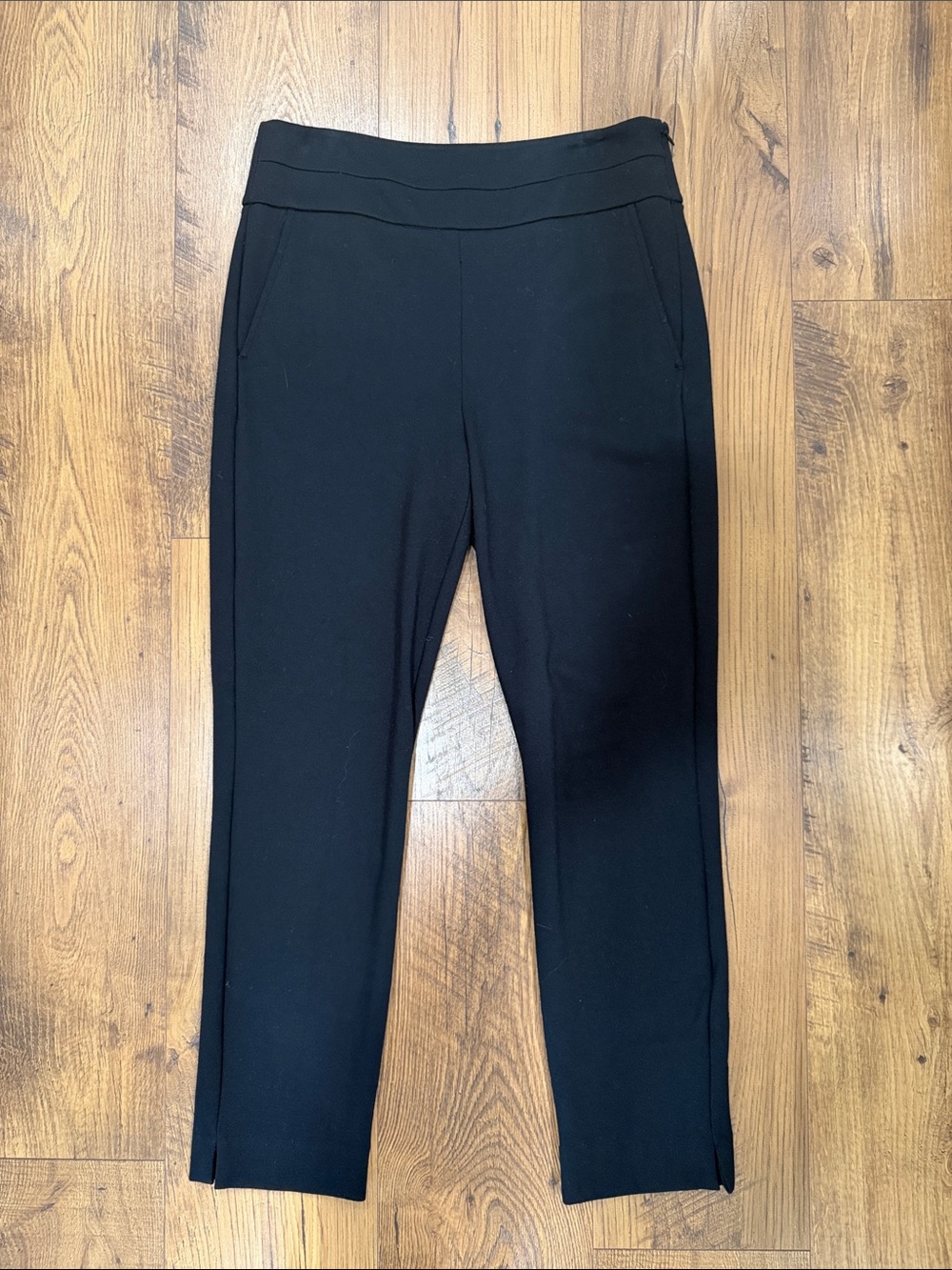 CAbi Black Ankle Ponte Pull-On Pants